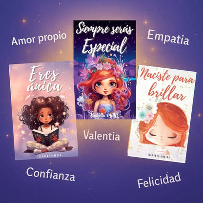 Pack de Cuentos Infantiles de Autoestima — 3 Libros para Niño o Niña
